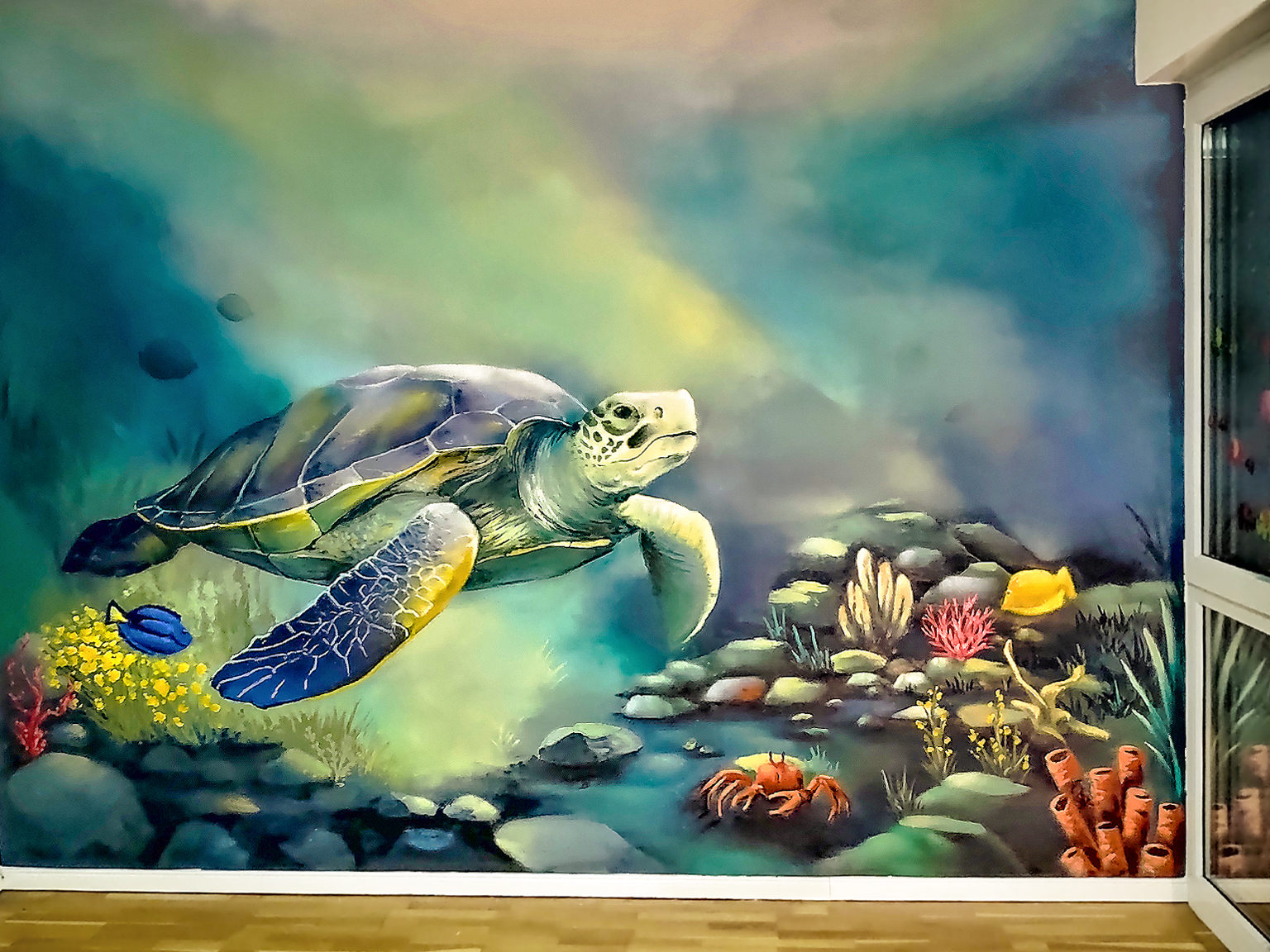 Indoor Schildkröten Graffiti in Wallenhorst