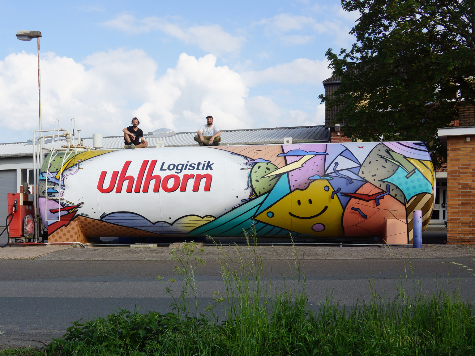 Graffiti auf Kraftstofftank für Uhlhorn Logistik in Twistringen